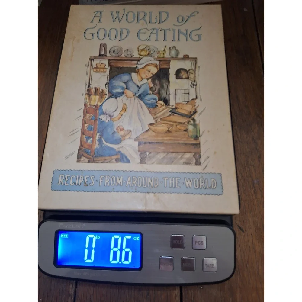 Vintage 1951 A World of Good Eating Cookbook Heloise Frost Recipes with Box